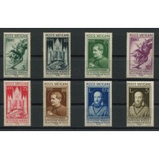 VATICANO 1936 Yv 72/9 SERIE COMPLETA NUEVA CON GOMA CON ALGUNA TONALIZACION PERO DE CALIDAD GENERAL BUENA 115 EUROS !! RARA !! AQUI CON BAJISIMA BASE !!